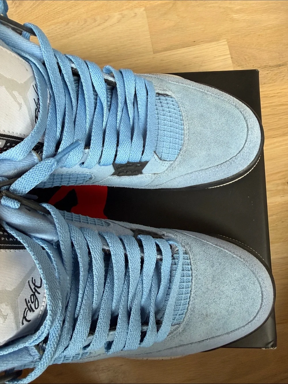 Retro Jordan 4s University Blue